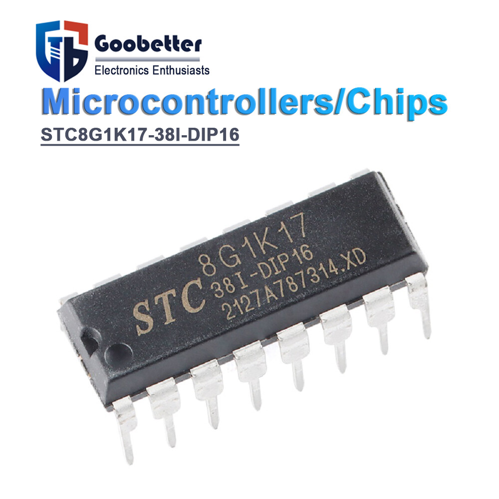 STC8G1K17-38I-DIP16 Inline Microcontroller-MCU Microprocessor Chip Controller