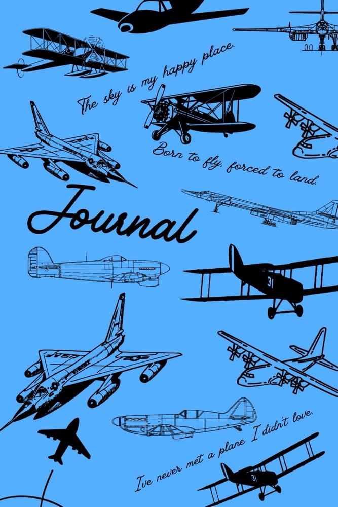 Airplanes and Flight-Themed Whimsical Notebook: Perfect for Aviation Enthusiasts