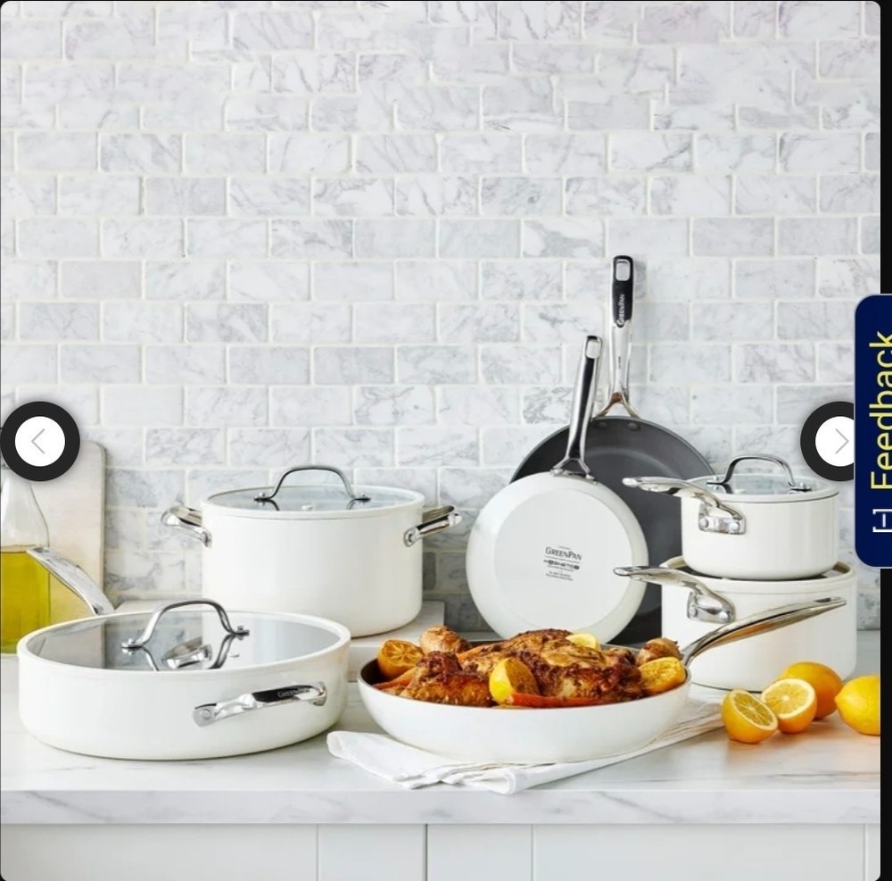 Greenpan cookware set 11pc ERAS,