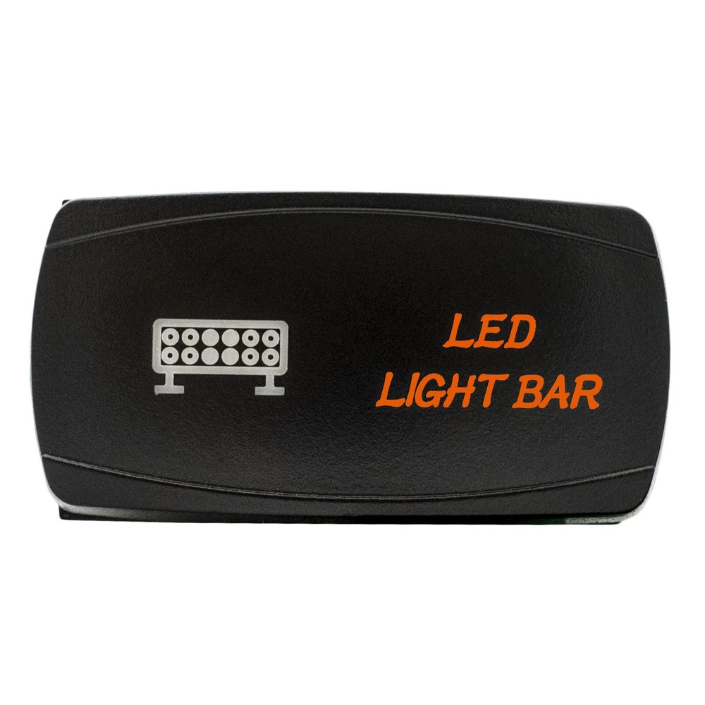 ORANGE LED Horizontal LED LIGHT BAR Rocker Switch 4WD 4X4 UTV Waterproof
