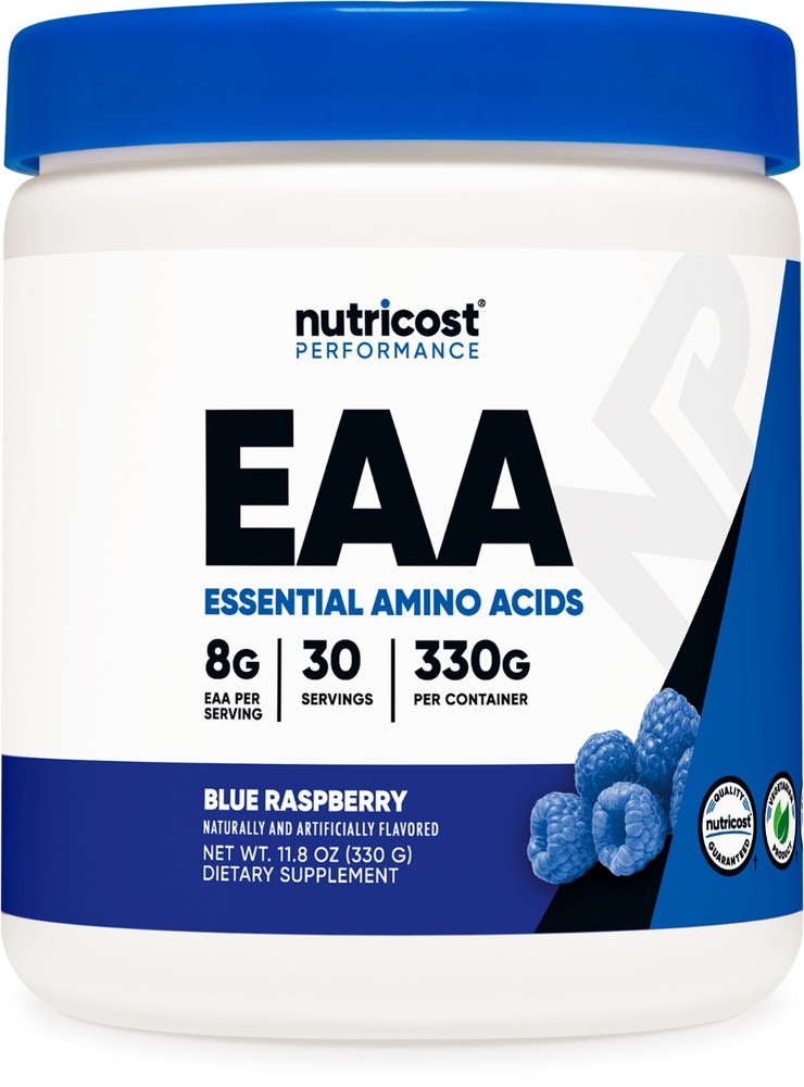 Nutricost EAA Powder 30 Servings (Blue Raspberry) - Essential Amino Acids
