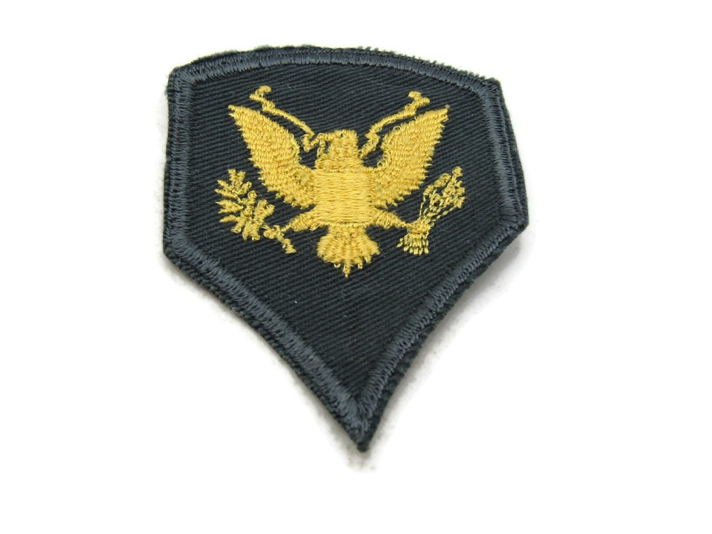 Yellow American Eagle Insignia Patch Green Background