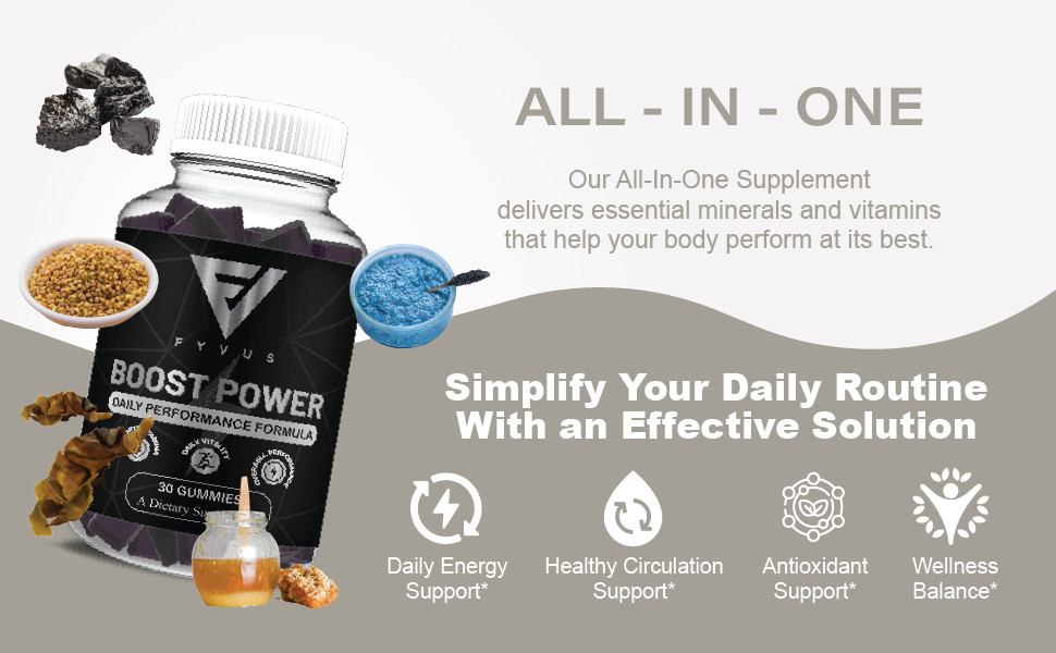 Boost Power Gummies, Boost Power Male Performance Gummy (30 Gummies)