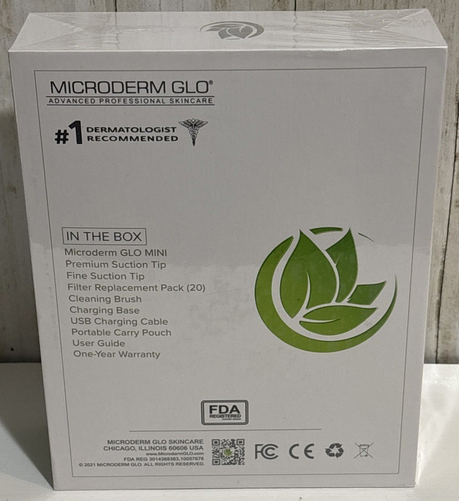 Microderm GLO Mini Microdermabrasion NEW Peptide Serum Diamond Tip 30 Filters
