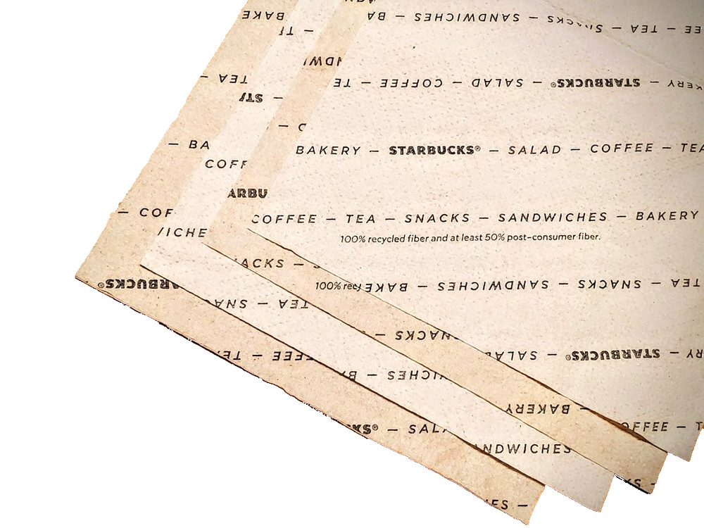 500 Starbucks Coffee 2-ply Paper Napkins Interfold