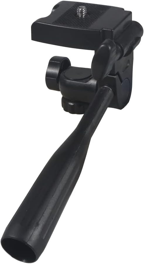 FEICHAO Three-Way Head Handle 1/4 Screw Level 1/4" Thread, Black