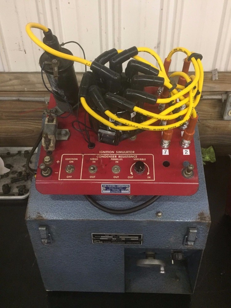 SUN DISTRIBUTOR MACHINE SUN IGNITION SIMULATOR SUN ANALYZER SUN ELECTRIC