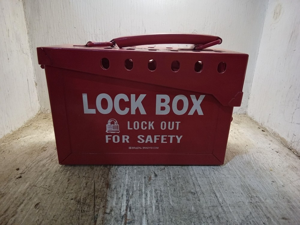 Brady Lock Box Red Lock Out For Safety (M13C)