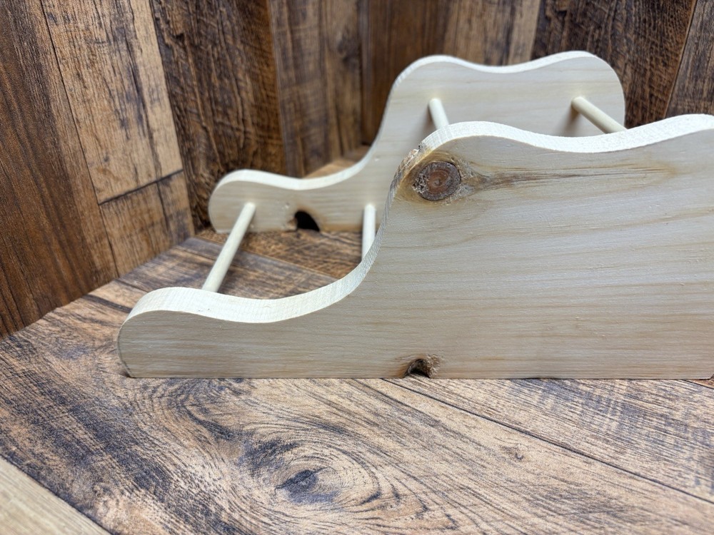 2 -Duck Decoy/Double Stands/ With Knots/ Pine. Group 12#