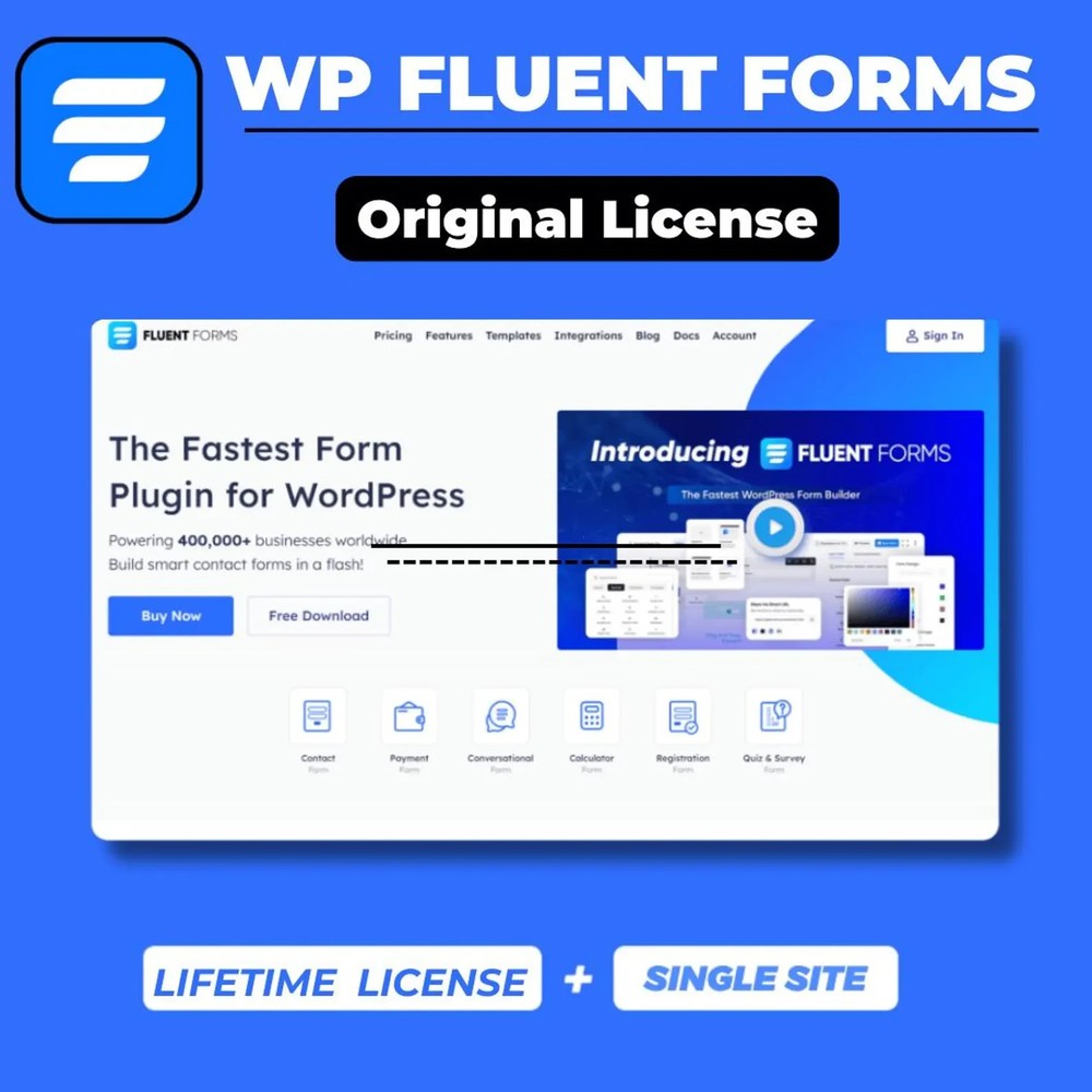 Fluent Forms Pro for WordPress | Original License Setup & Activation