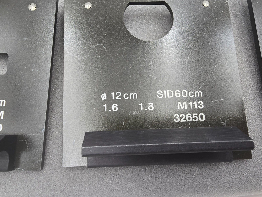 Set of 6 Diaphragm Calibration Aperture Modules sid60 cm