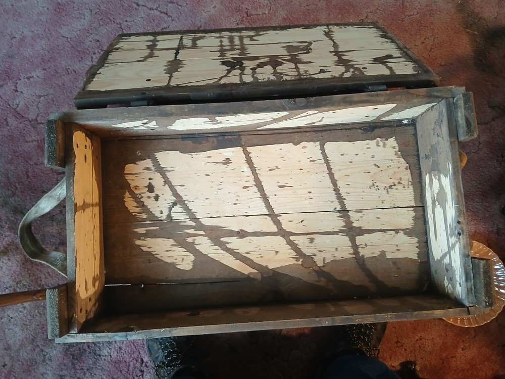 Vintage Austrian Wooden Ammo Crate-READ DESCRIPTION
