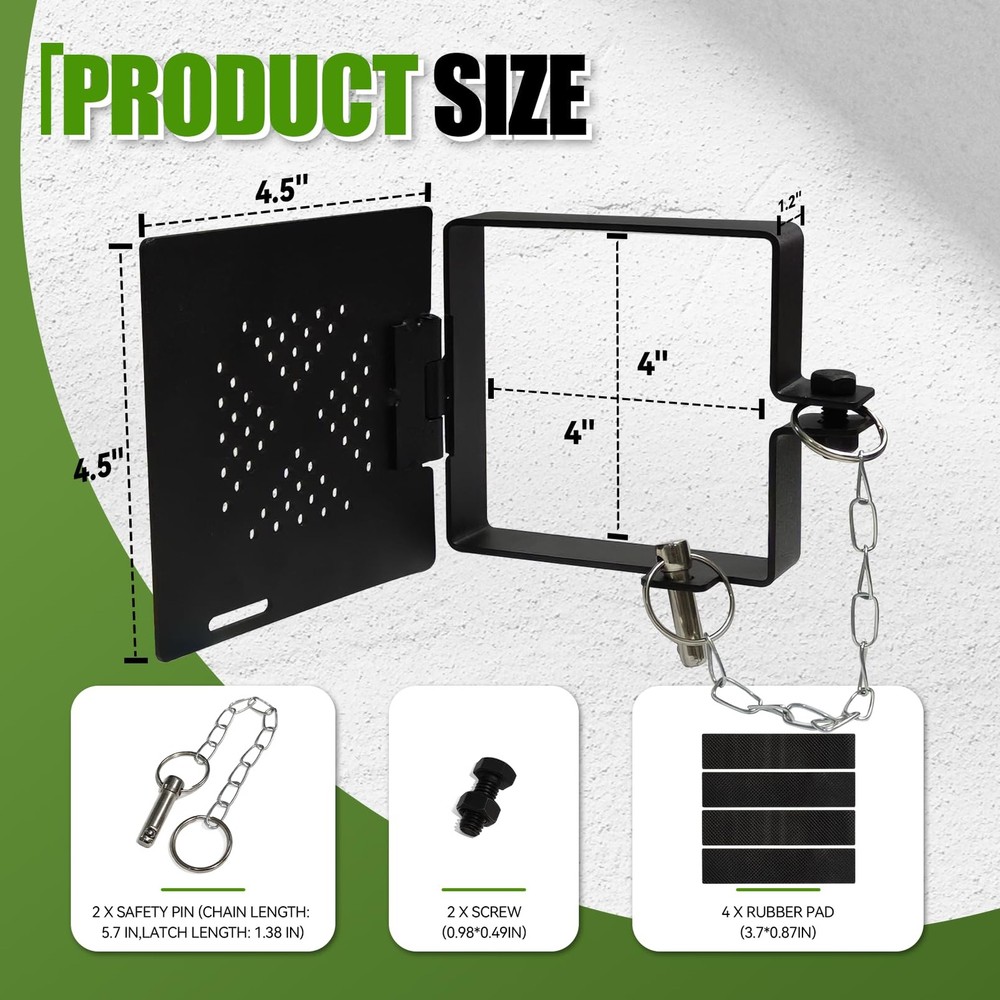 2 Pack RV Bumper End Cap, Sewer Hose Storage Cover with Vent Holes, Fits Stan...