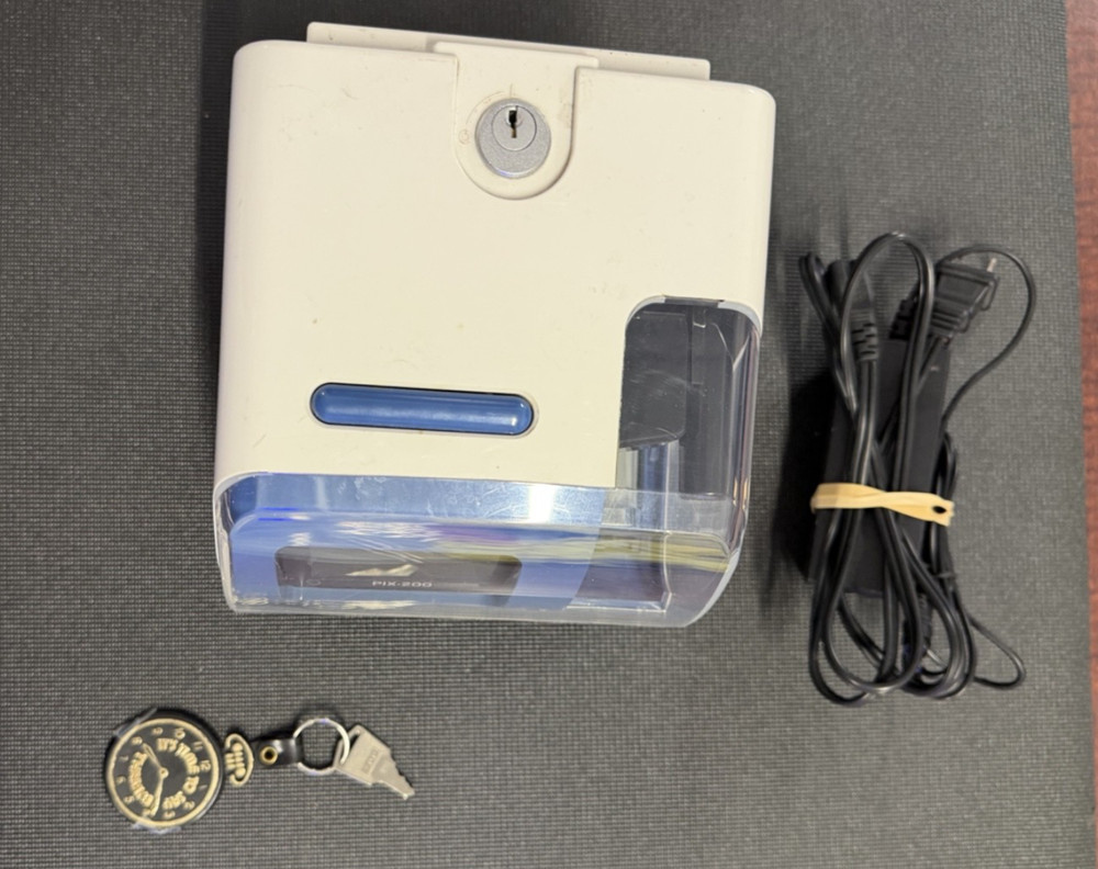 Amano PIX-200 Time Clock - Blue