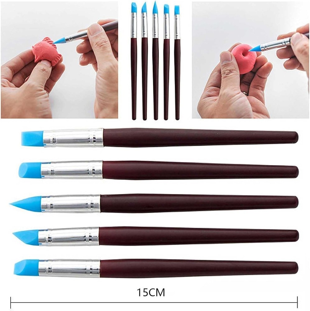 31pcs Clay Tools,Pottery Tools KitAir Dry Clay Tools,Polymer Clay Dotting Tools