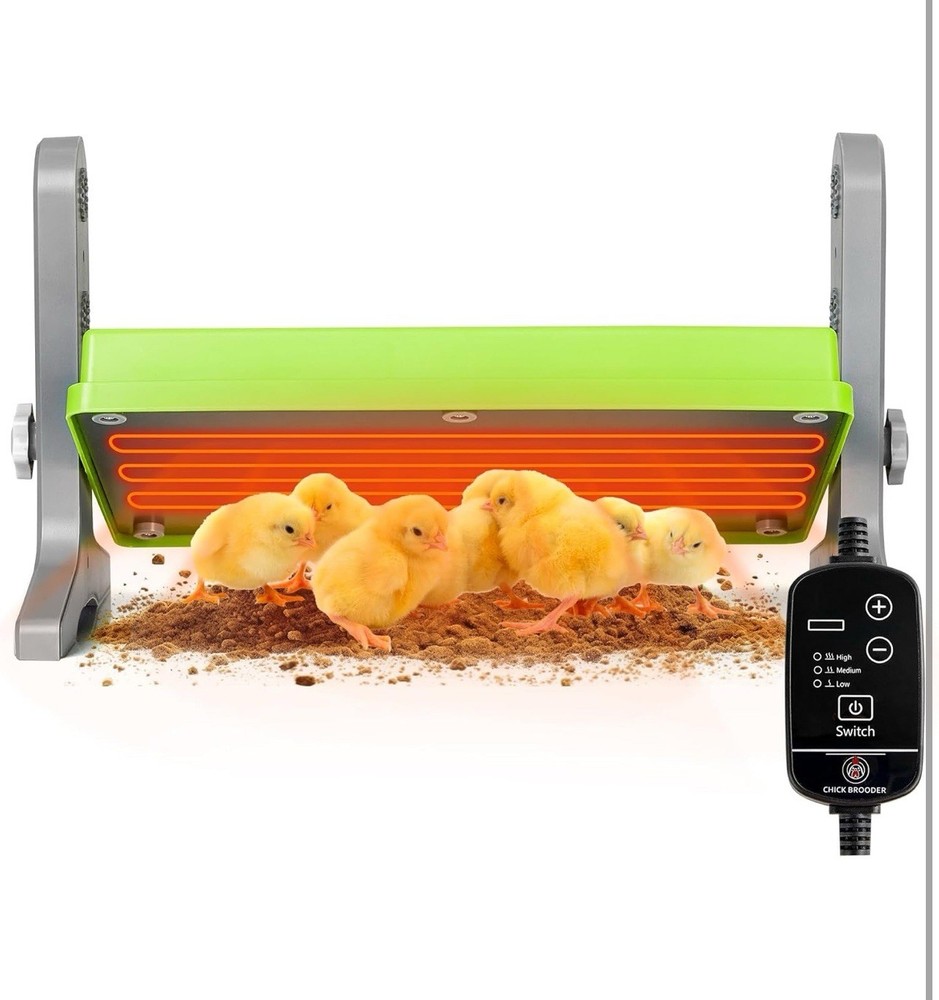 Chick Brooder (12"X8") Brooder Heater for Chicks Ducks and Birds Incubation Heat