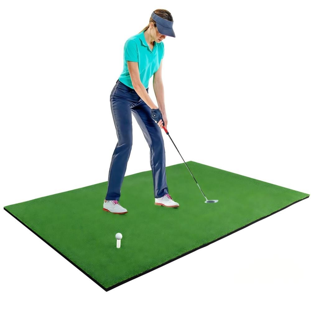 Golf Hitting Mats - 3.8'x5' Artificial Turf Training Mat for Swing Practice