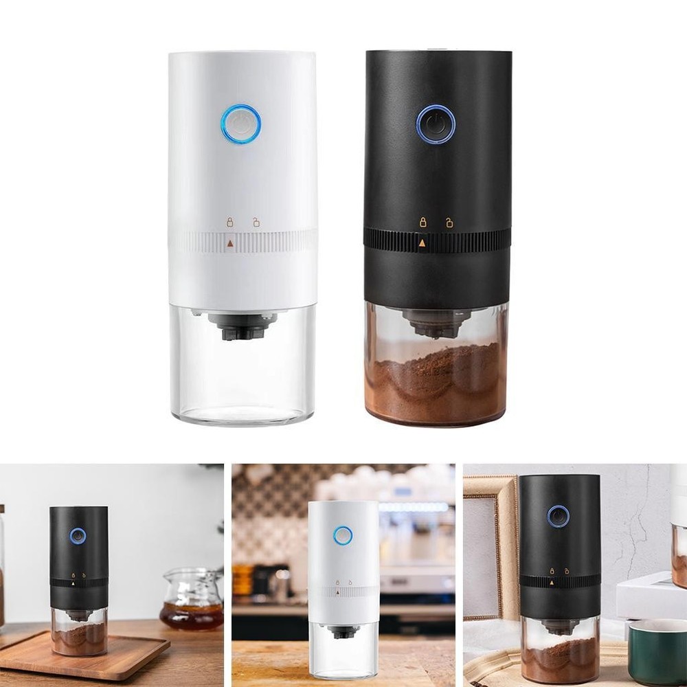 Coffee Grinder USB Charging One Button Automatic for Home Kitchen Office