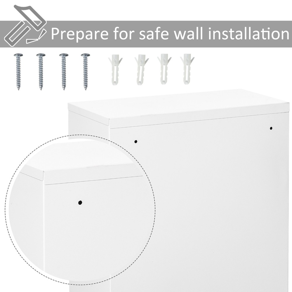 Wall-Mounted Medicine Storage 3 Tier Lockable First Aid Unit Bathroom Organizer