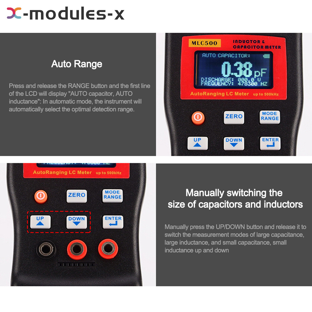 MLC500 Automatic Range Capacitance Inductance Meter Digital Capacitance Tester