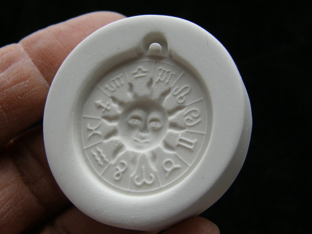 Zodiac Sun Face Dial Polymer Clay Mold (MD1606)