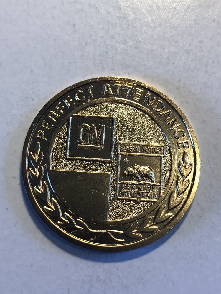 GM Perfect Attendance Medal