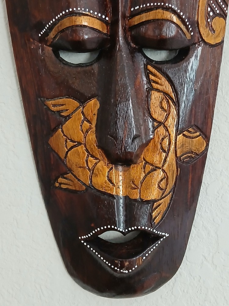 Handcrafted African Wall Art 19.75" Long