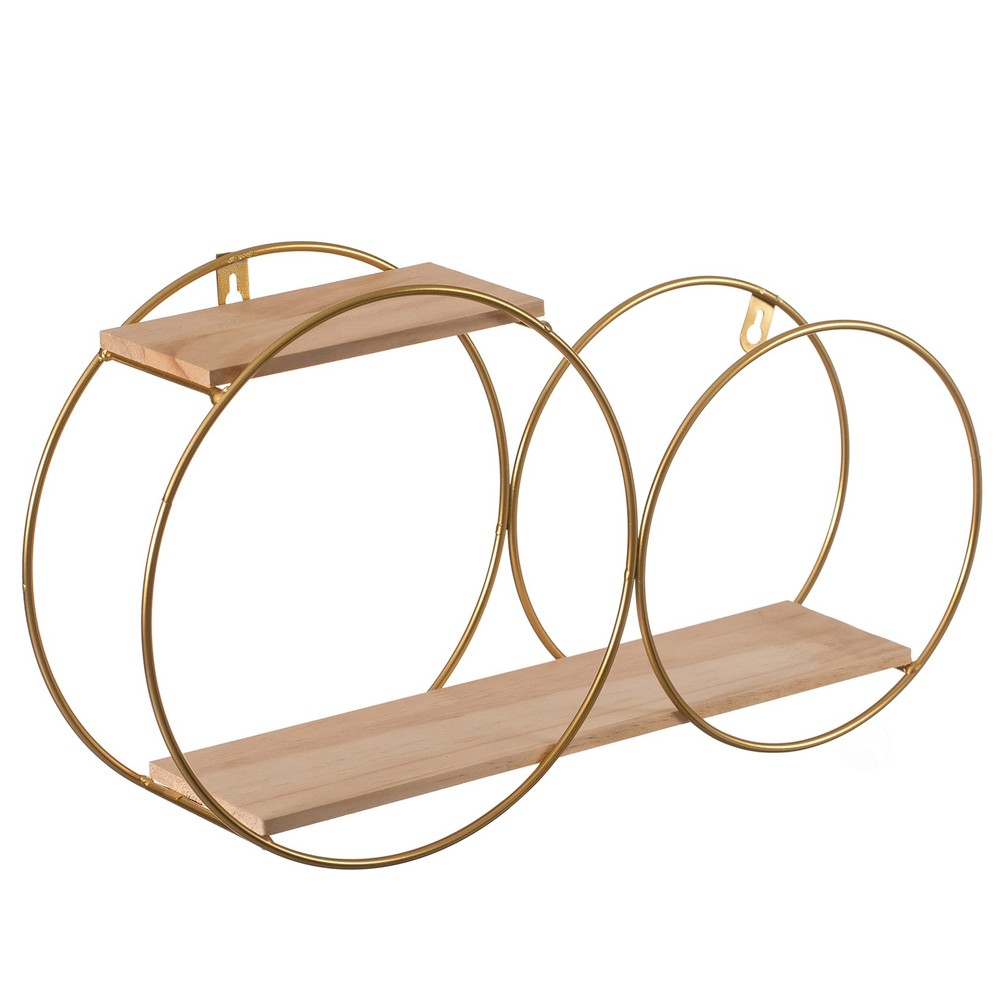 Tiered Decorative Modern Round Accent Floating Shelf Circle Decor Display Wall M