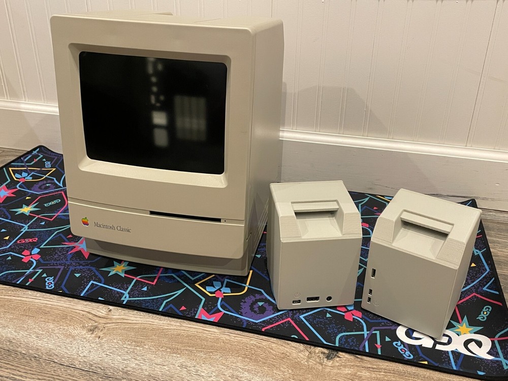 MACINTOSH MINI CUTE 3, 3D PRINTED PARTS FOR 40% SCALE MAC FOR RASPBERRY PI