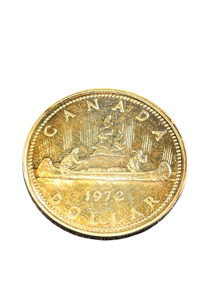 1972 Canada Silver Dollar - Nice Toning 50% Silver - #0534