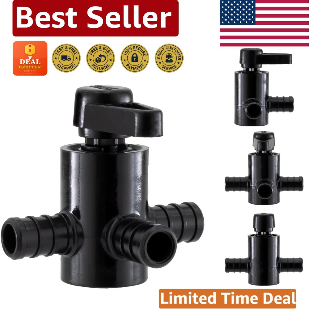 Efficient 1/2" Three-Way Valve for RV Water Heaters | Winterizing Essential
