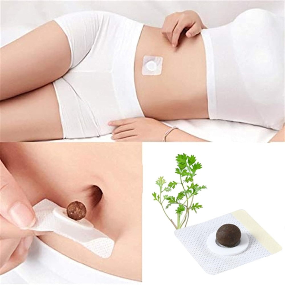 30 Pcs Bubchen Mugwort Belly Stickers - Non-Irritating Wellness Solution