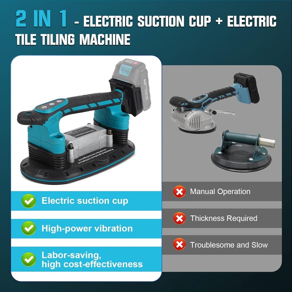 Tile Vibration Machine Installation Tool Makita 18V Battery Handheld Automatic