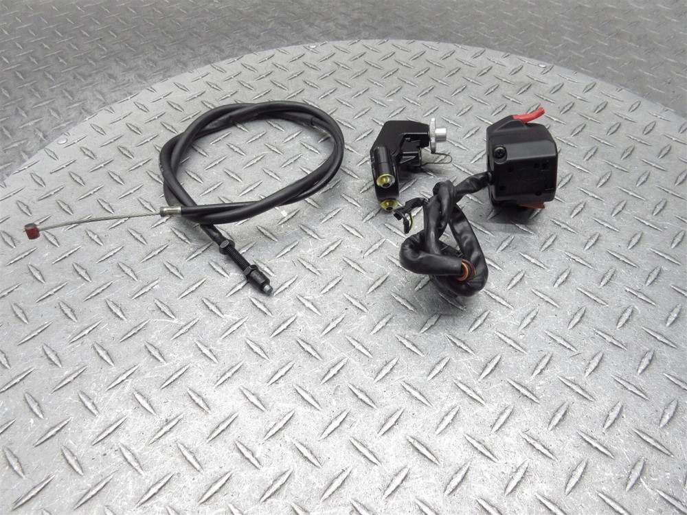 2007 06-08 Triumph Daytona 675 Left Switch Handlebar Clutch Control Perch Cable