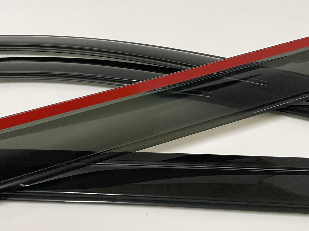 Outside Mount Window Visors Sun Rain Guard for Ram 1500 2500 Crewmax Cab 2010-18