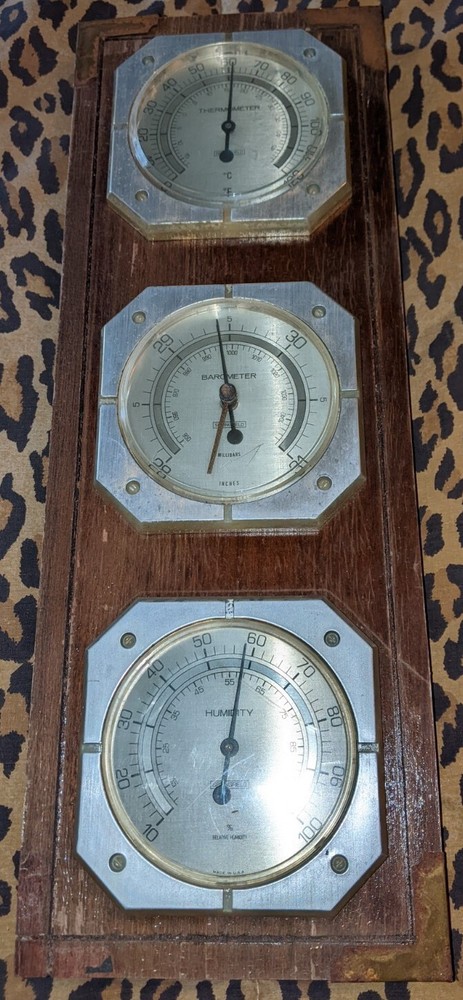 Springfield Weather Instruments Wall Thermometer Barometer Humidity