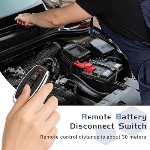 Kill Switch for Car 12V 240A Remote Battery Disconnect Led Voltage Display