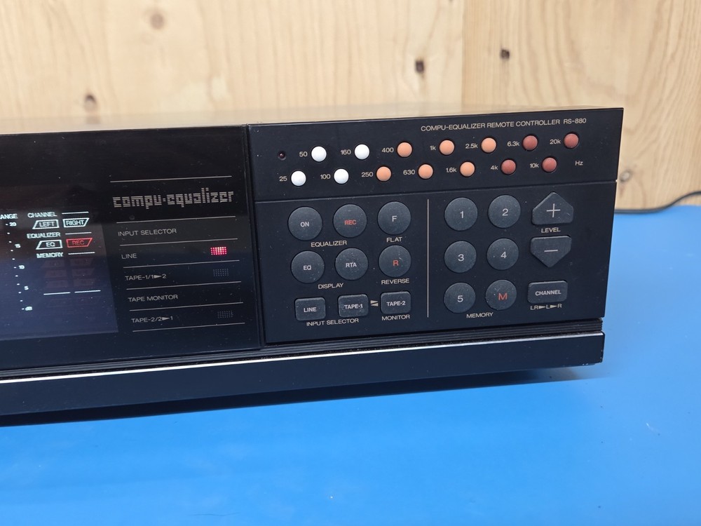 Sansui SE-88 Vintage Digital Graphic Equalizer + RS-880 Remote Control Tested