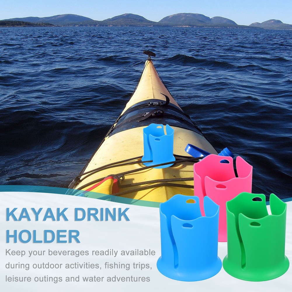 2Pcs Paddle Board Cup Holder Stand Up Paddle Board Drink Holder Blue