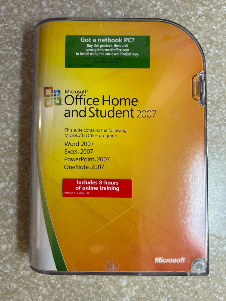 Microsoft Office Home and Student 2007 - 2 Copies PLUS Outlook 2007