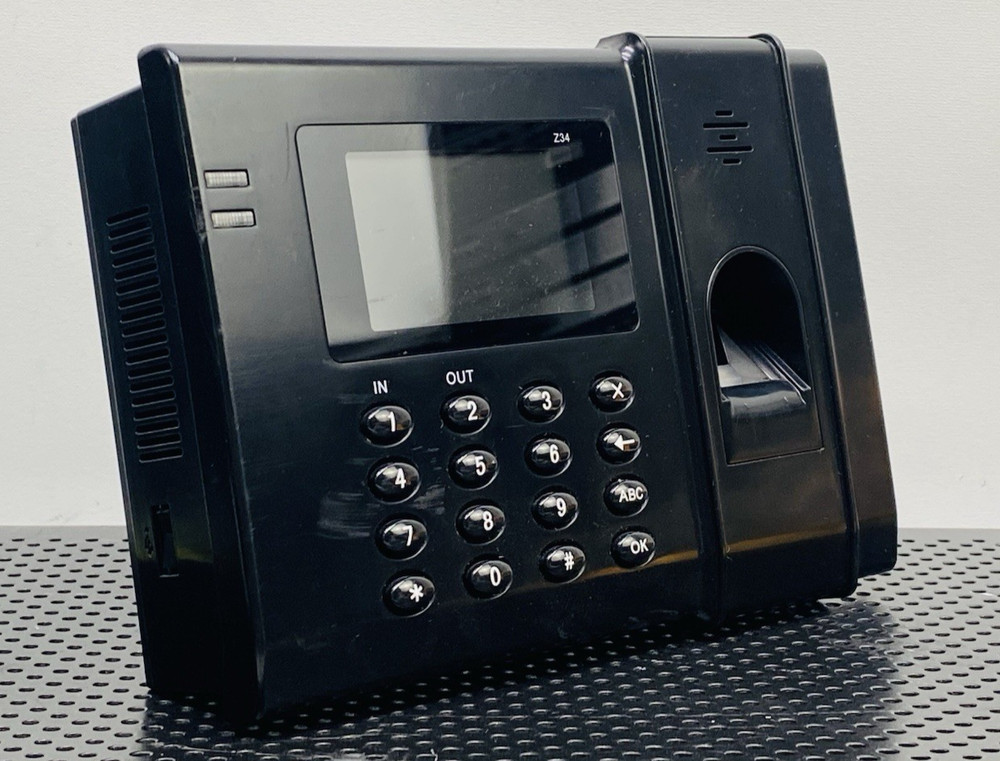 AMANO FINGERPRINT TIME CLOCK W/ POWER ADAPTER
