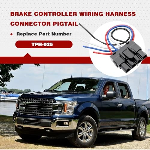 Brake Controller Wiring Harness Connector Pigtail,Universal Fit, Replace for