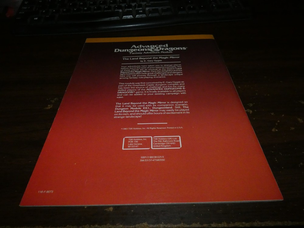 TSR AD&D: Module EX2: The Land Beyond the Magic Mirror