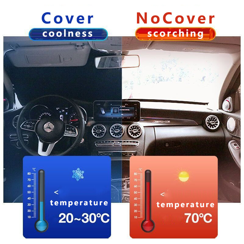 For BMW M Car Front Rear Windshield Sun Shade Shield Cover Visor Block Foldable