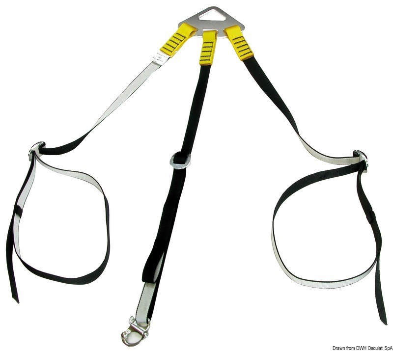 OSCULATI 3-Arm Dinghy Lift System + 2 Straps