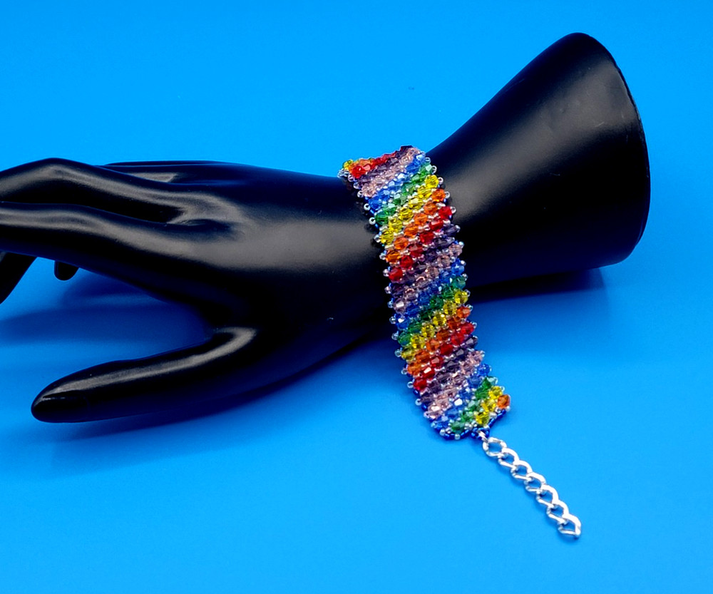 Handcrafted Beaded Spike Bracelet