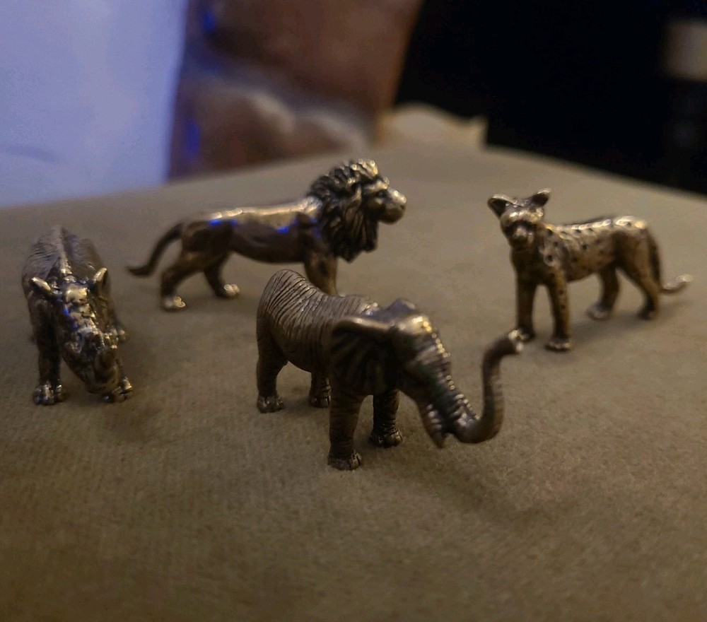 Brass Mini Animal Safari Set