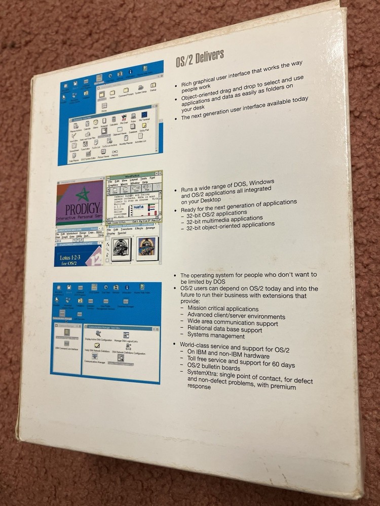 IBM OS/2 VERSION 2.0 WITH 5.25” DISKS