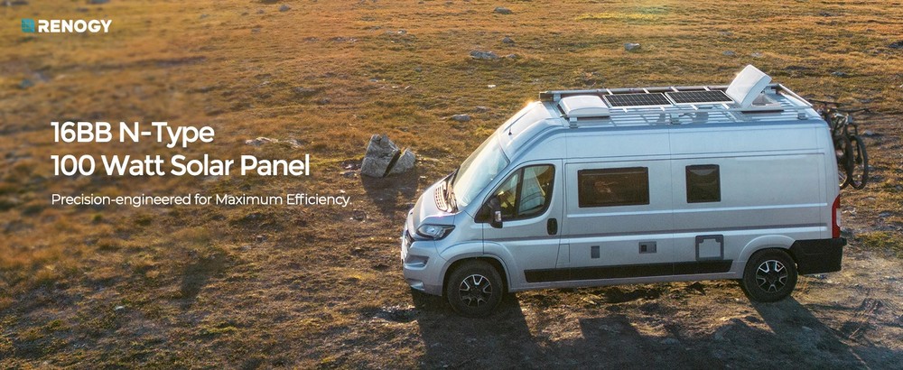 N-Type 16BB 100W Solar Panel 12V 100W Solar Panel 25% High-Efficiency, PV Module