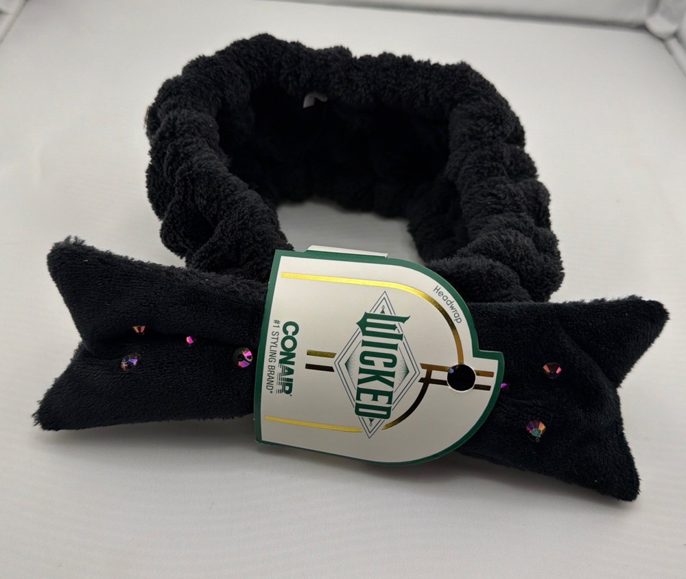 ConAir WICKED Black Headwrap. New